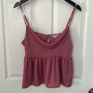 American Eagle women’s cowl neck peplum blouse